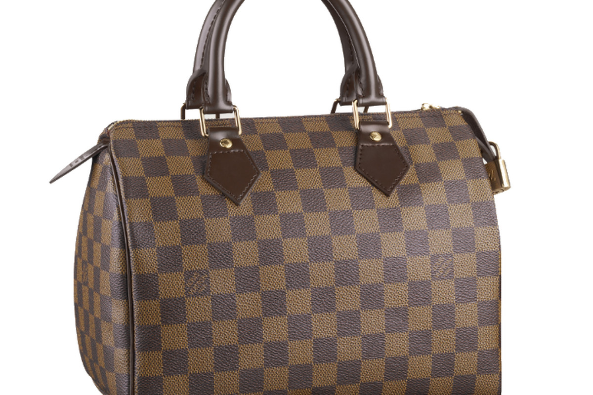 The Speedy 25, via <a href="http://www.louisvuitton.com/front/#/eng_US/Collections/Women/Handbags/products/Speedy-25-DAMIER-EBENE-N41532">Louis Vuitton</a>