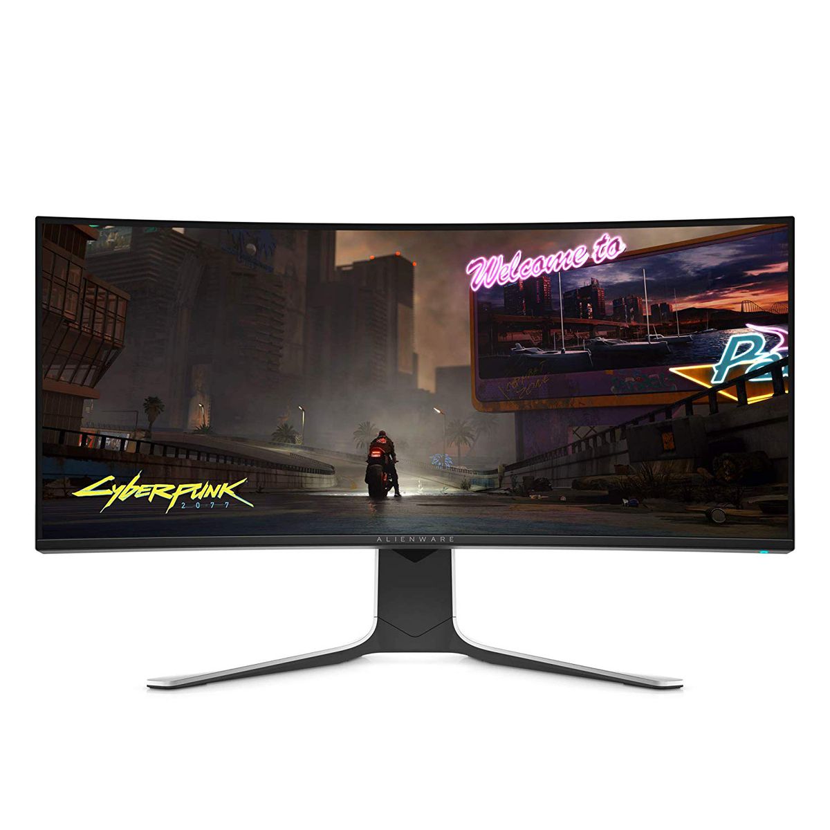 A product shot of Alienware’s 34-inch curved monitor