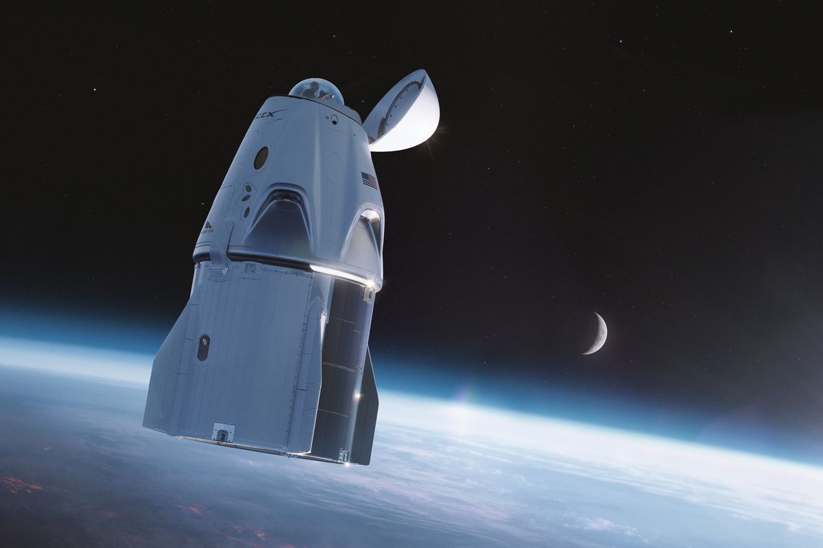 Dragon Spacecraft Taking Humans To Space