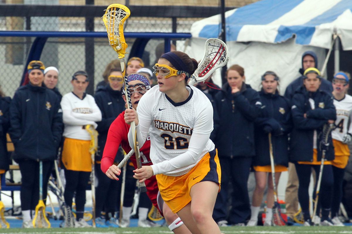 Hayley Baas had a hat trick to lead the MU offense on Saturday afternoon.