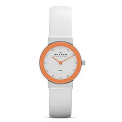<b>Skagen</b> Brights Leather Watch in orange, <a href="http://www1.bloomingdales.com/shop/product/skagen-brights-leather-watch-26mm?ID=691994&PseudoCat=se-xx-xx-xx.esn_results">$95</a> at Bloomingdale's