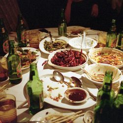 Aftermath of a meal at Grand Sichuan by <a href="http://www.flickr.com/photos/naftels/6696449557/in/pool-29939462@N00/">naftels</a>. 