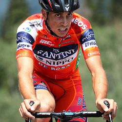 Marco Canola rides up Big Cottonwood Canyon during stage 3 of the Tour of Utah on Wednesday, Aug. 2, 2017.