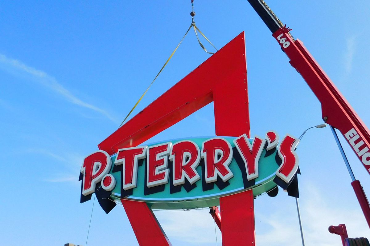 P. Terry's signage at Capital Plaza