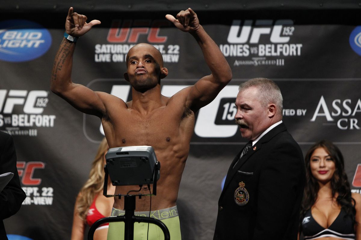 Demetrious Johnson at the UFC 152 weigh-ins
