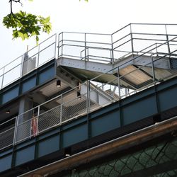 4:47 p.m. Stairs leading to the right-field porch - 