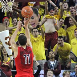 The USC student section gets sensual.