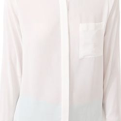 Your standard button-down, minus the buttons. <a href="http://www.forever21.com/Product/Product.aspx?BR=f21&Category=sale_women&ProductID=2030188116&VariantID=">Boxy Longline Blouse</a>, $7.00 (was $19.80)