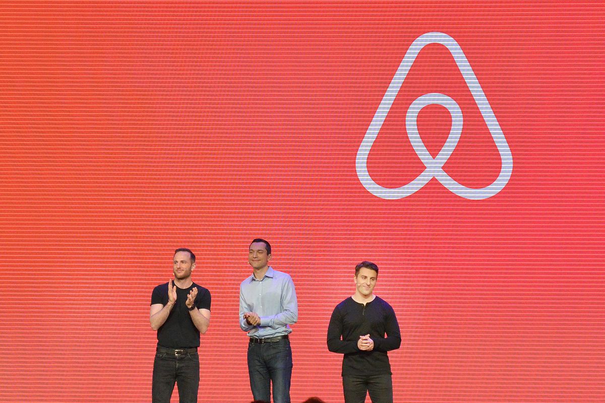 Joe Gebbia, Nathan Blecharczyk and Brian Chesky are the co-founders of Airbnb.