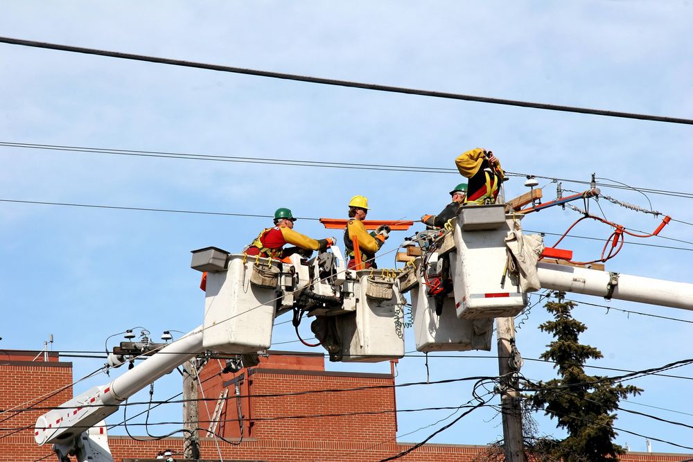 utility workers