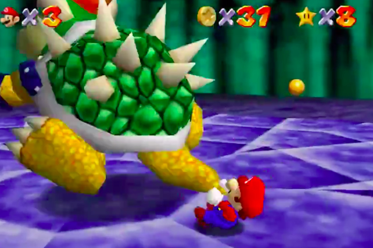 Mario and Bowser in Super Mario 3D All Stars.