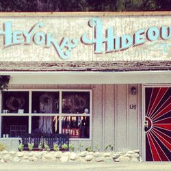 Next, head over to <a href="http://www.heyokaleather.com/HeyokaHideout.aspx">Heyoka Hideout</a> (137 N Topanga Canyon Blvd), the <a href="http://la.racked.com/archives/2013/08/13/heyoka_hideout_hawks_hippie_chic_wares_in_topanga_canyon.php">boutique</a> a