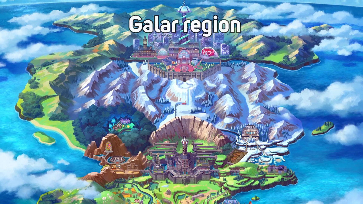 Pokemon Sword and Shield - Galar Region art