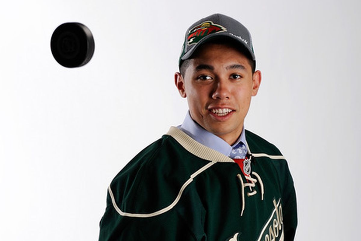 Dumba with his version of the "Blue Steel". That right there merits a place on an NHL roster.