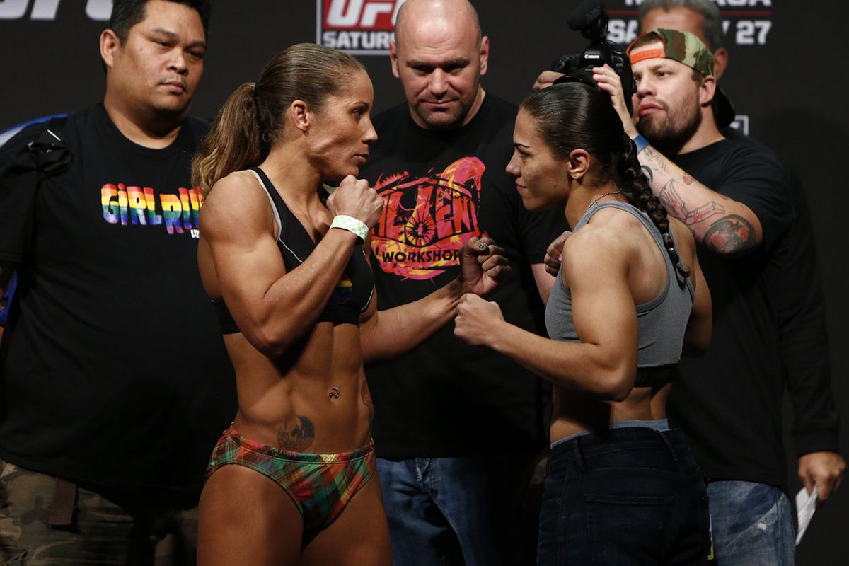 Liz Carmouche and Jessica Andrade kick off the UFC on FOX 8 main card Saturday.
