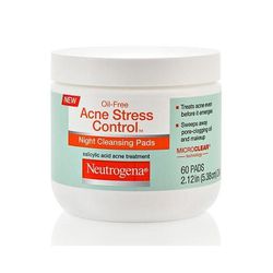 For acne prone skin, look to <b>Neutrogena's</b> <a href="http://www.neutrogena.com/product/oil-free+acne+stress+control-+night+cleansing+pads.do">Oil-Free Acne Stress Control Night Cleansing Pads</a>. Their Microclear technology claims to sweep away pore