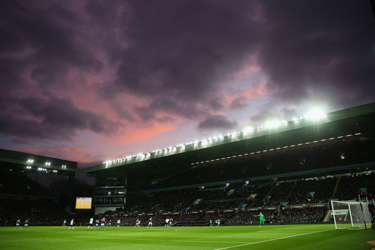 A haunting view of Villa Park overlooks Saturday's match.