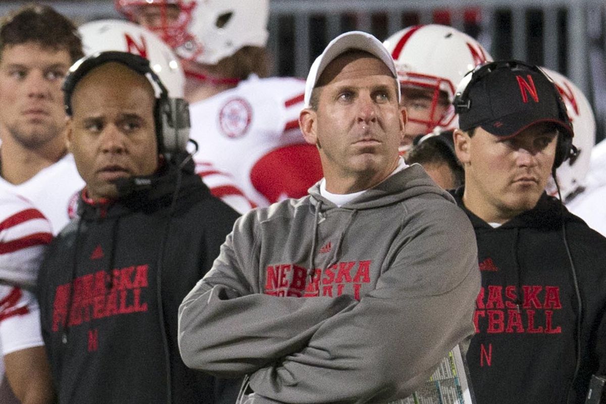 Bo Pelini surveys the carnage during the Huskers' 63-36 loss to Ohio State in October, one of a couple of embarrassing losses for the Huskers this year.