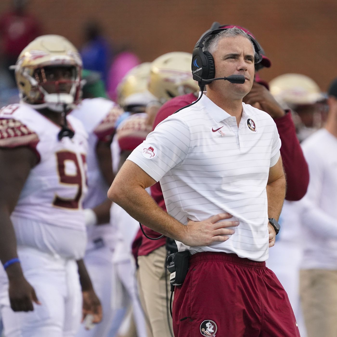 WATCH: FSU head coach Mike Norvell speaks on an up and down practice -  Tomahawk Nation
