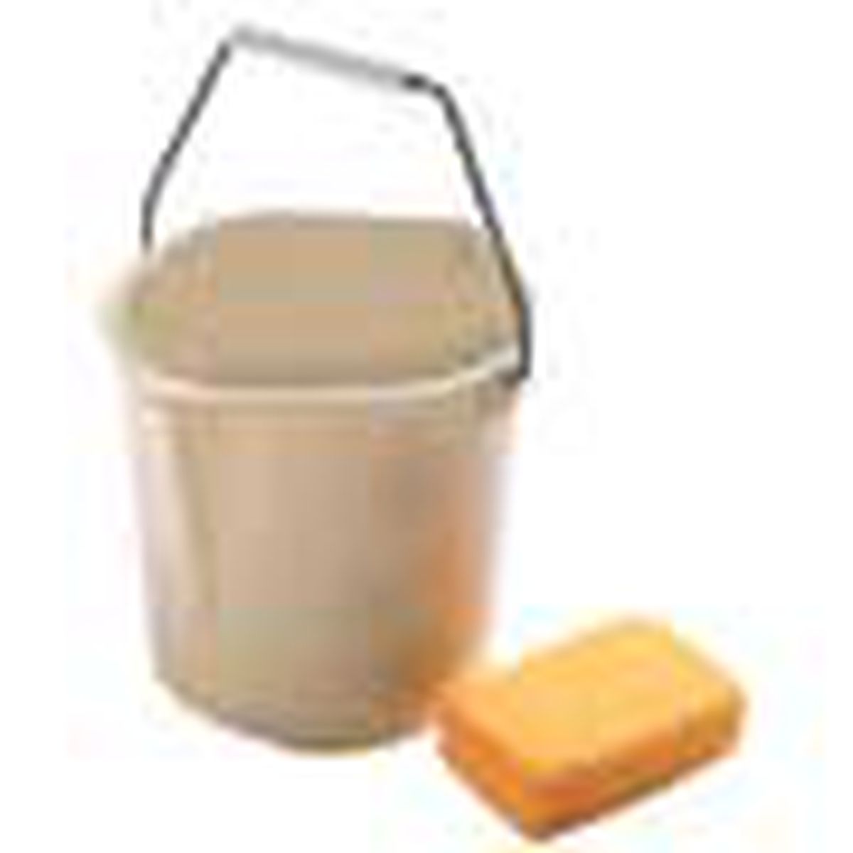 bucket with sponge