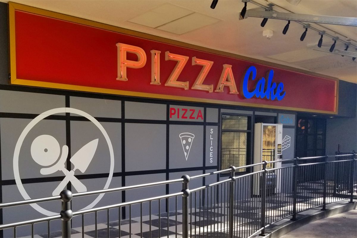 The exterior of “Cake Boss” chef Buddy Valastro’s new casual dining concept Pizzacake, coming soon to Harrah’s.
