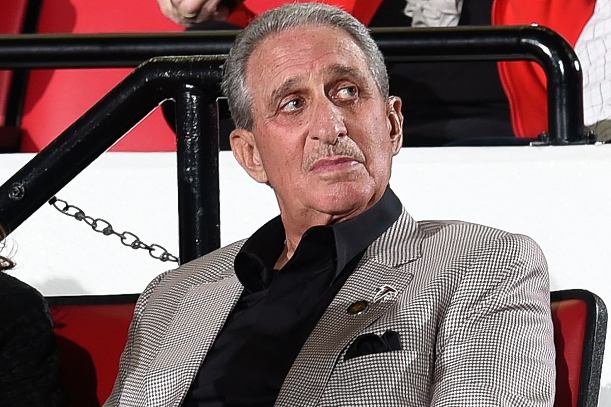 Arthur Blank watches me ride into the sunset.