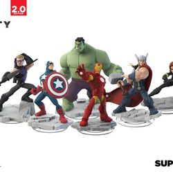 These are figurines that can be used with the "Avengers" play set in "Disney Infinity 2.0: Marvel Super Heroes."