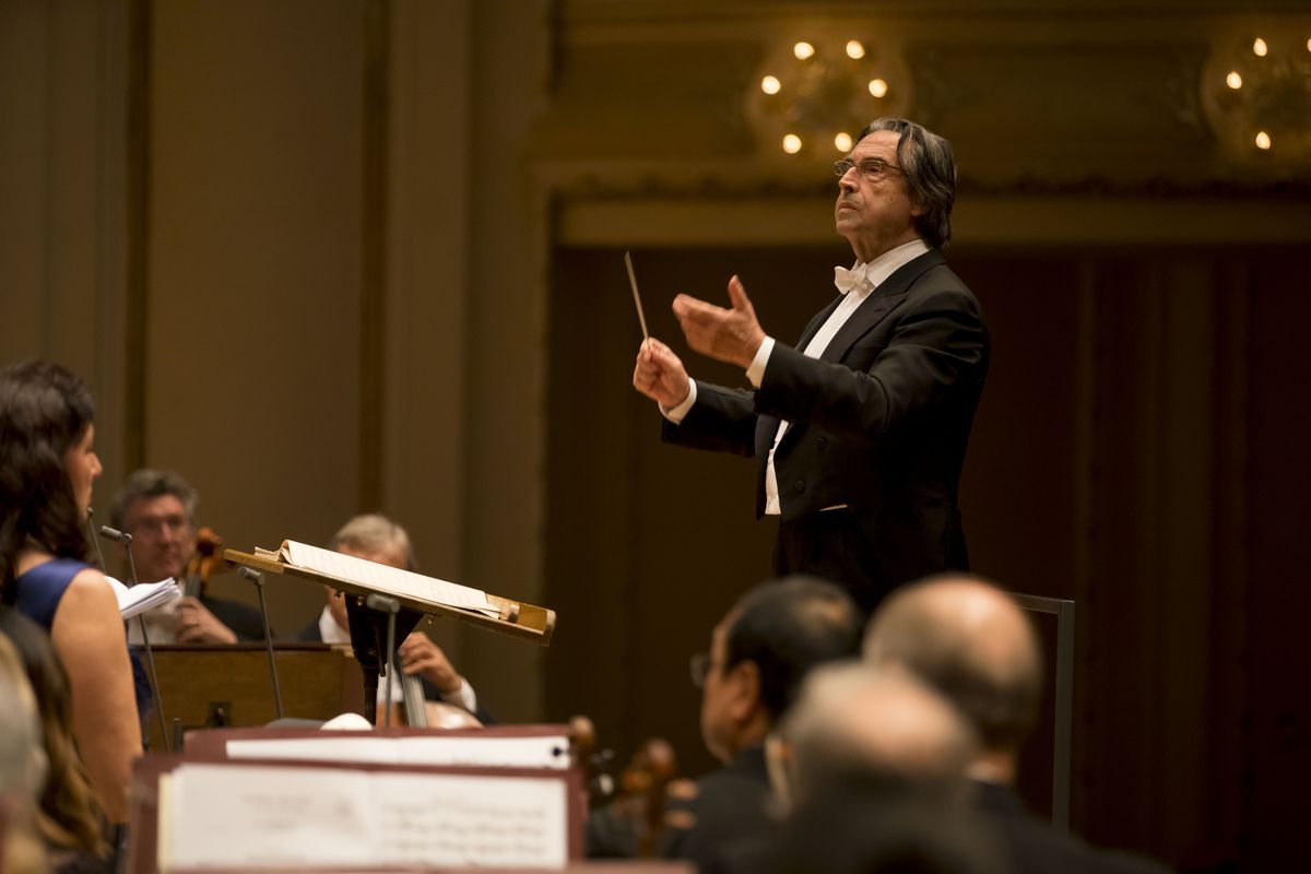 Riccardo Muti conducts the CSO in Rossini’s Stabat Mater, June 21, 2018, at Symphony Center. | © Todd Rosenberg Photography