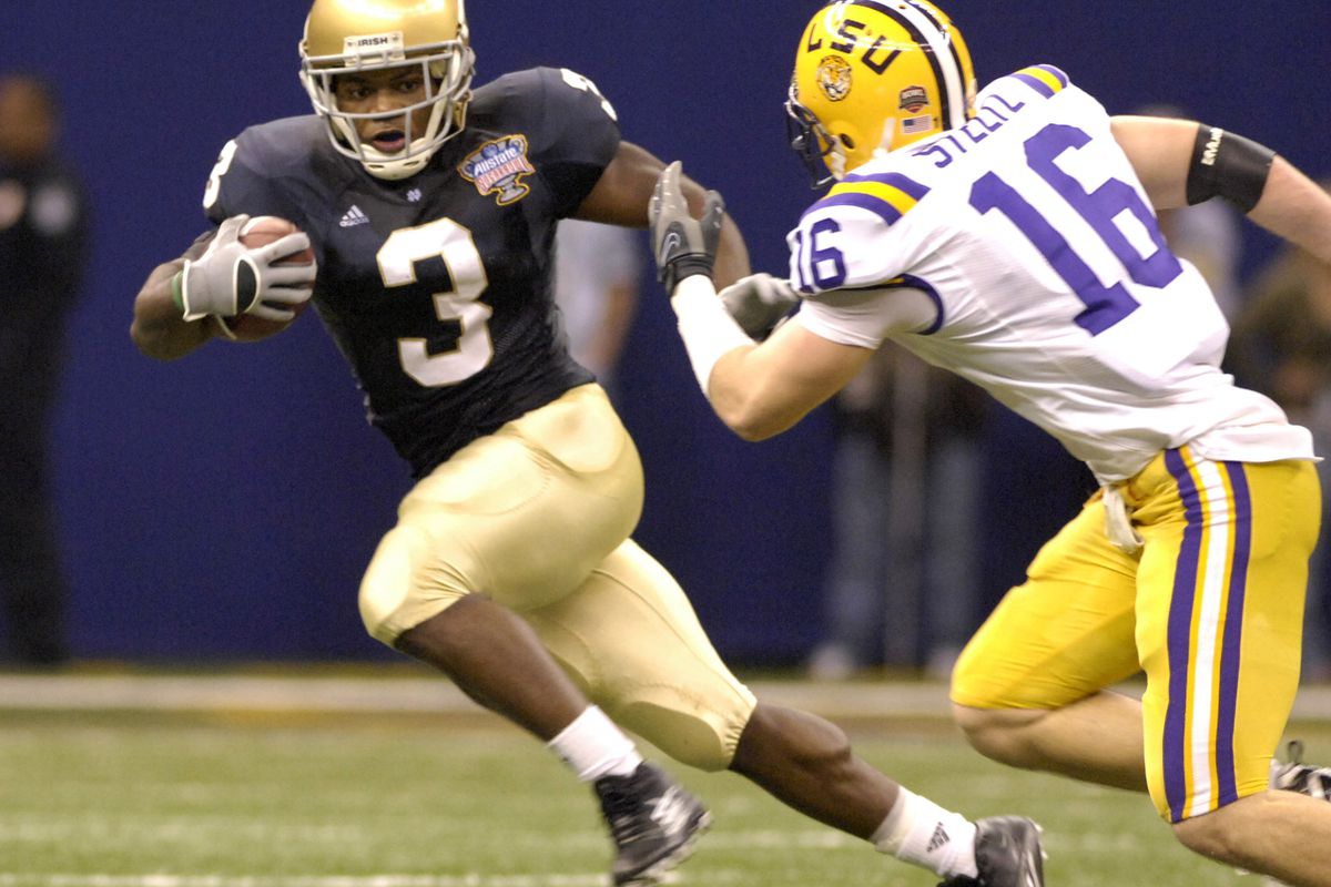 NCAA Football - 2007 AllState Sugar Bowl - Notre Dame vs LSU