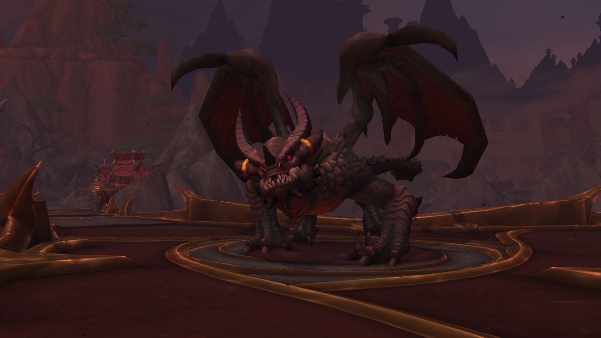 World of Warcraft: Dragonflight - Wrathion in his dragon form, which is a much larger and noble version of the character.