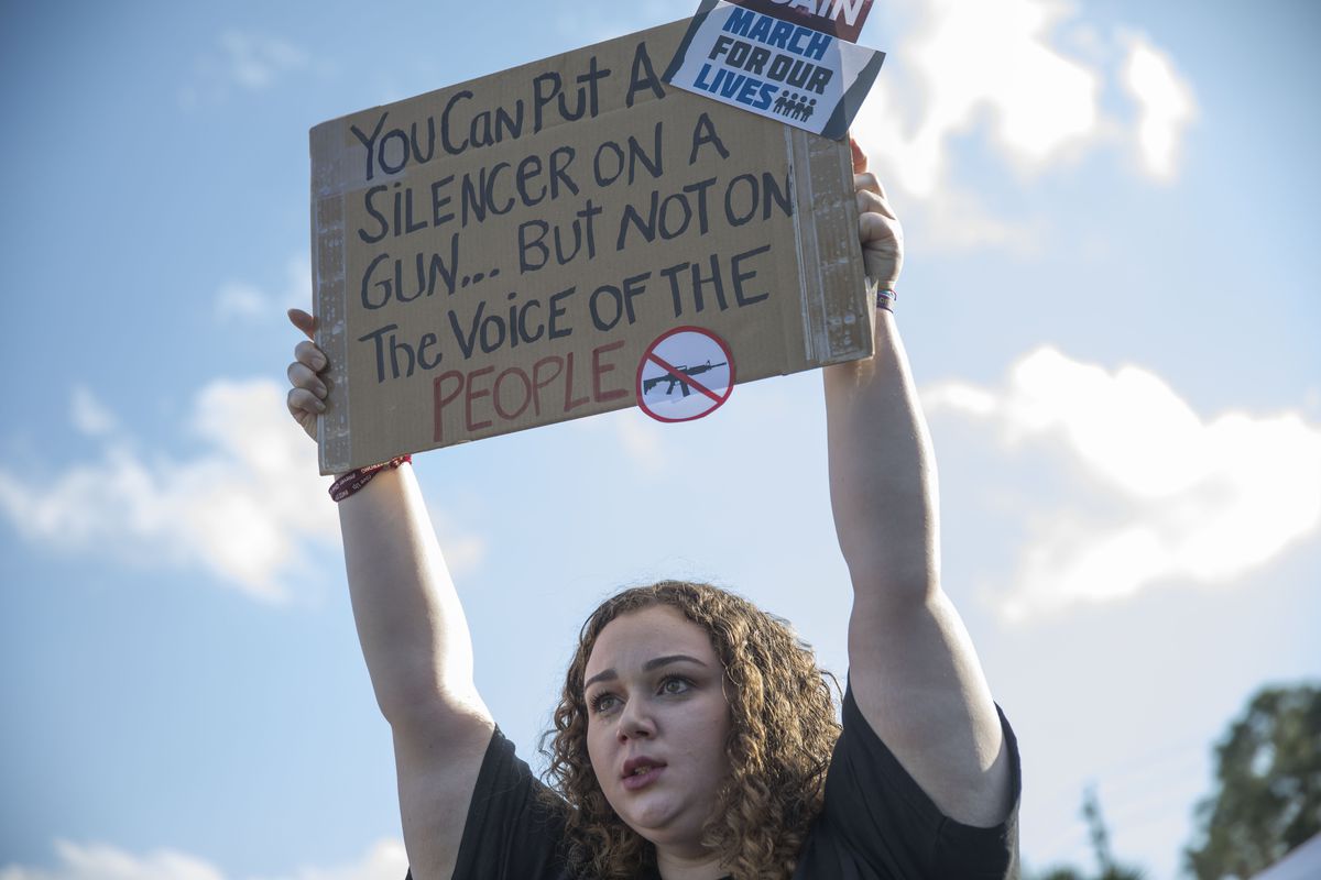 Rally Held In Parkland, Florida Calling For Increased Gun Safety Laws Ahead Of Weekend's National Marches