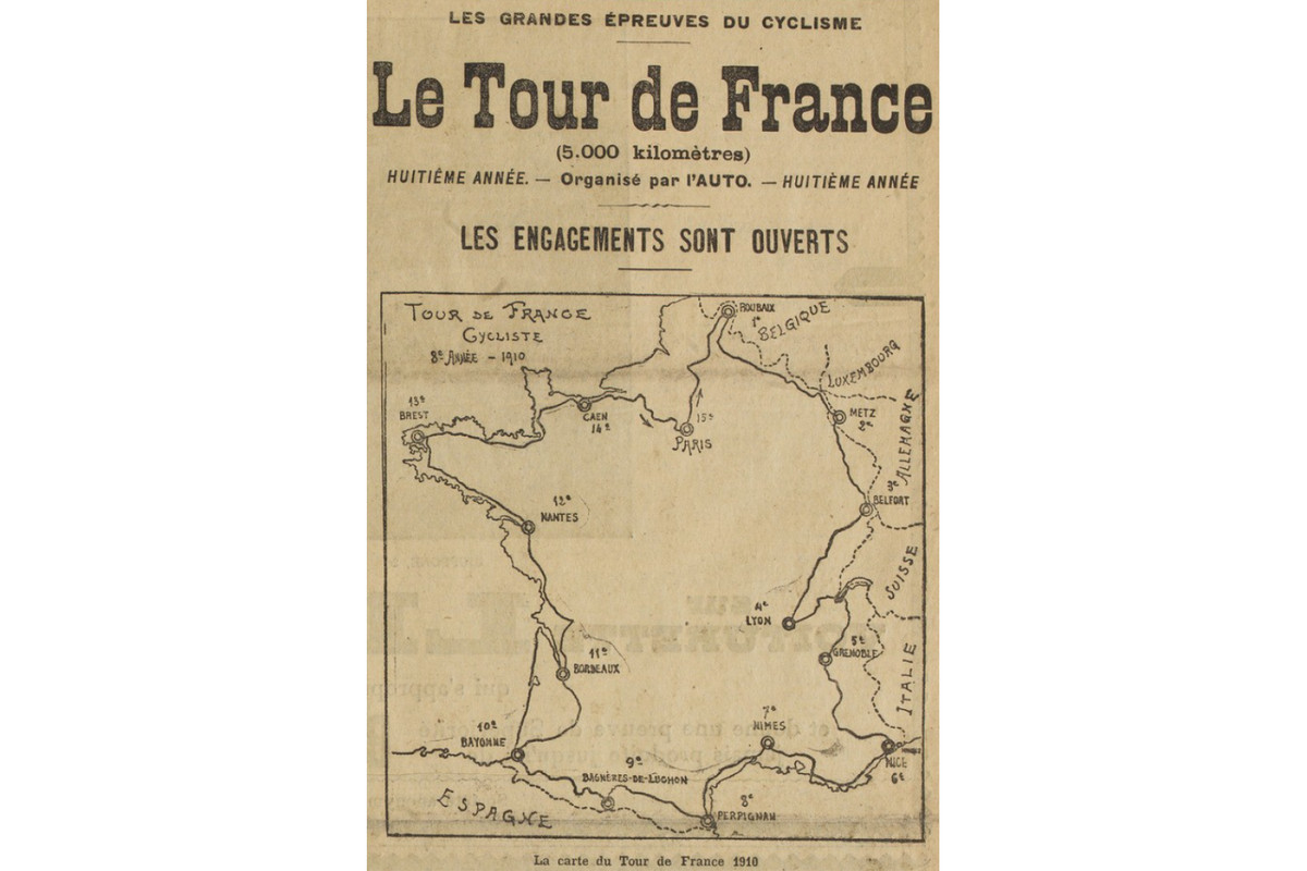 ‘L’Auto’, May 17, Riders were invited to register for the eighth Tour