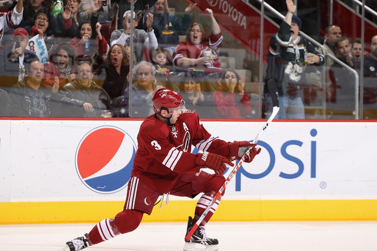 Keith Yandle and the Coyotes are looking to play to larger crowds - will they be in attendance sooner rather than later? (Photo by Christian Petersen/Getty Images)