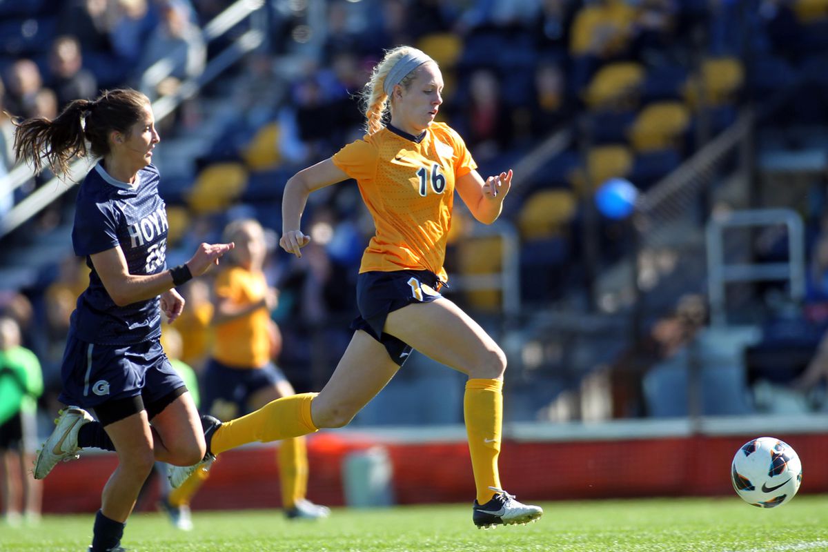 Ashley Handwork gave Marquette a 1-0 lead against LSU in the 13th minute.