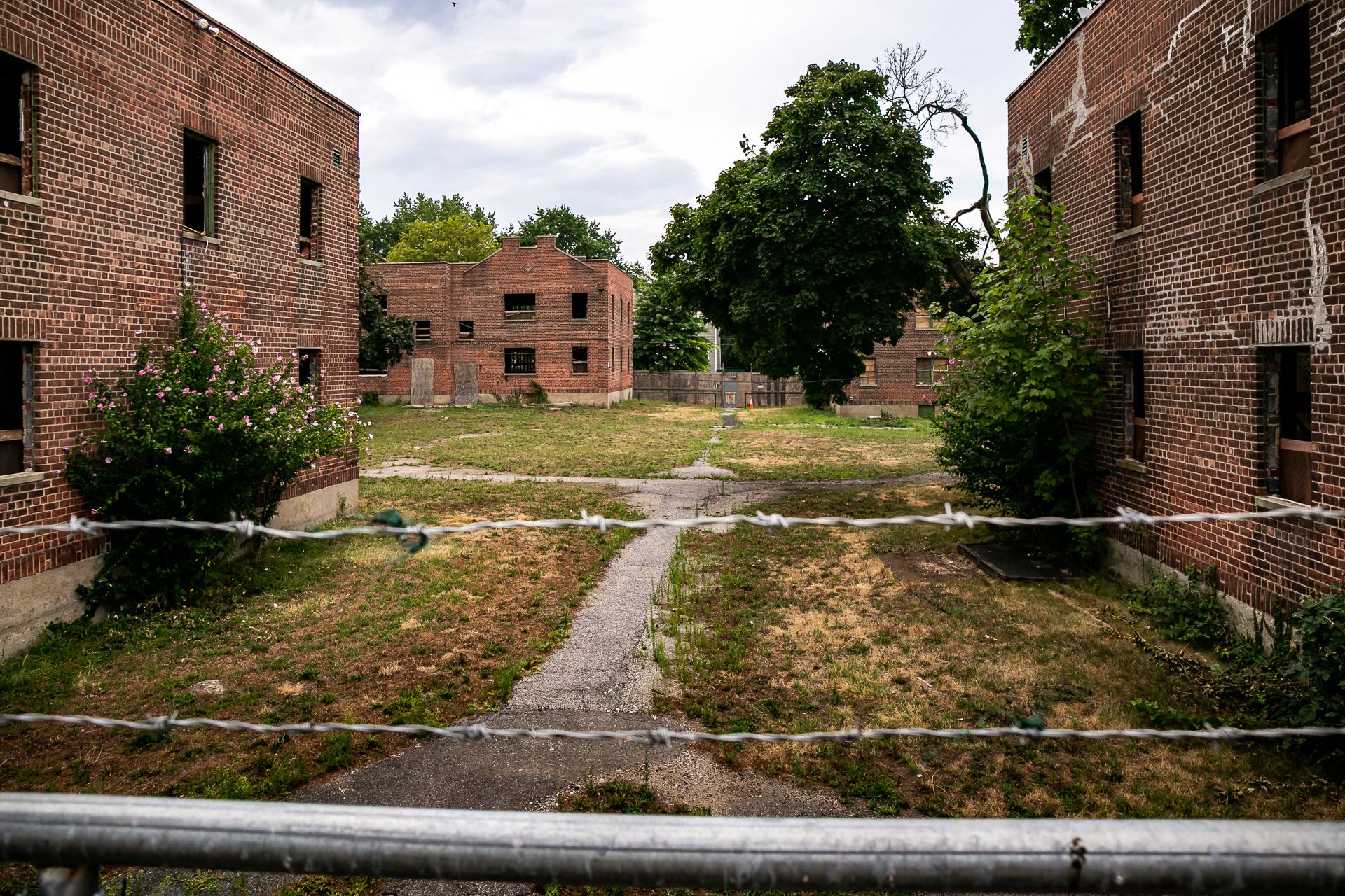 Buildings were left vacant at Arlington Village in Brooklyn, July 28, 2022.