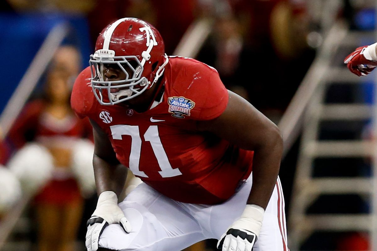 Mocking the Draft has the Ravens taking Cyrus Kouandjio in the first round. 