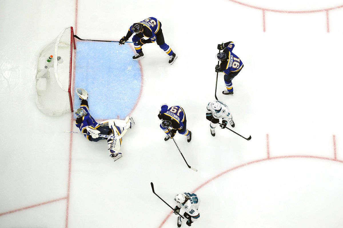 NHL: Stanley Cup Playoffs-San Jose Sharks at St. Louis Blues during Game 3 of the western conference final May 15, 2019