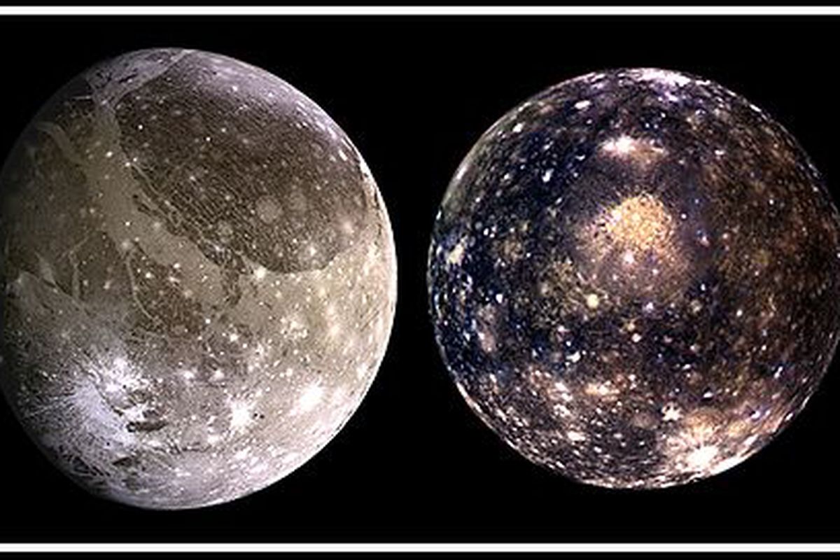 Ganymede & Callisto (left to right)
