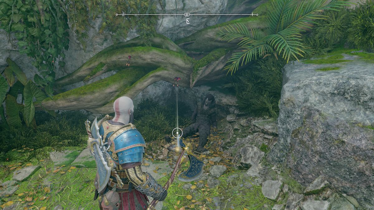 Kratos picks up a treasure map