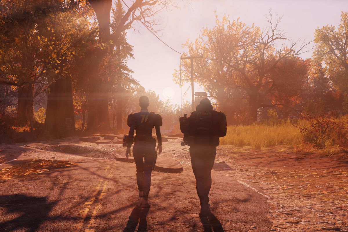 Fallout 76 beta - two wanderers