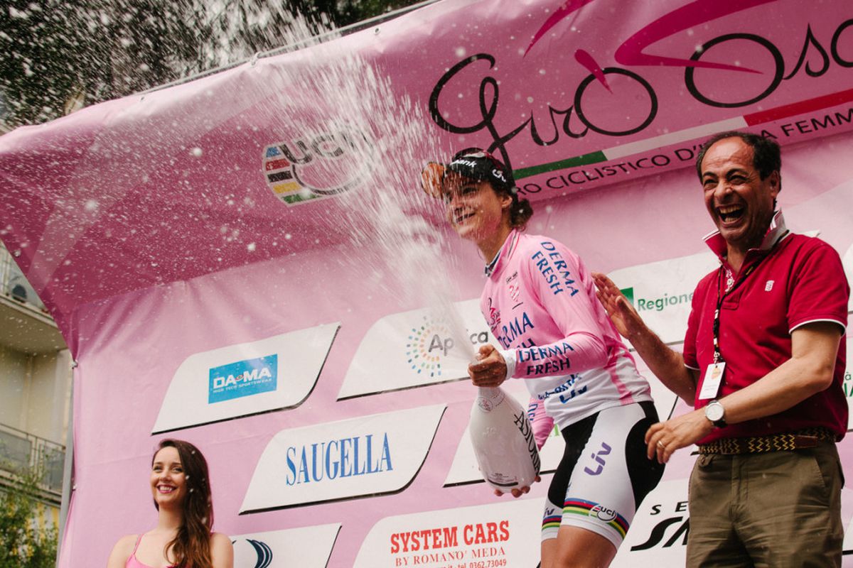Marianne Vos, Giro Rosa stage 1 podium
