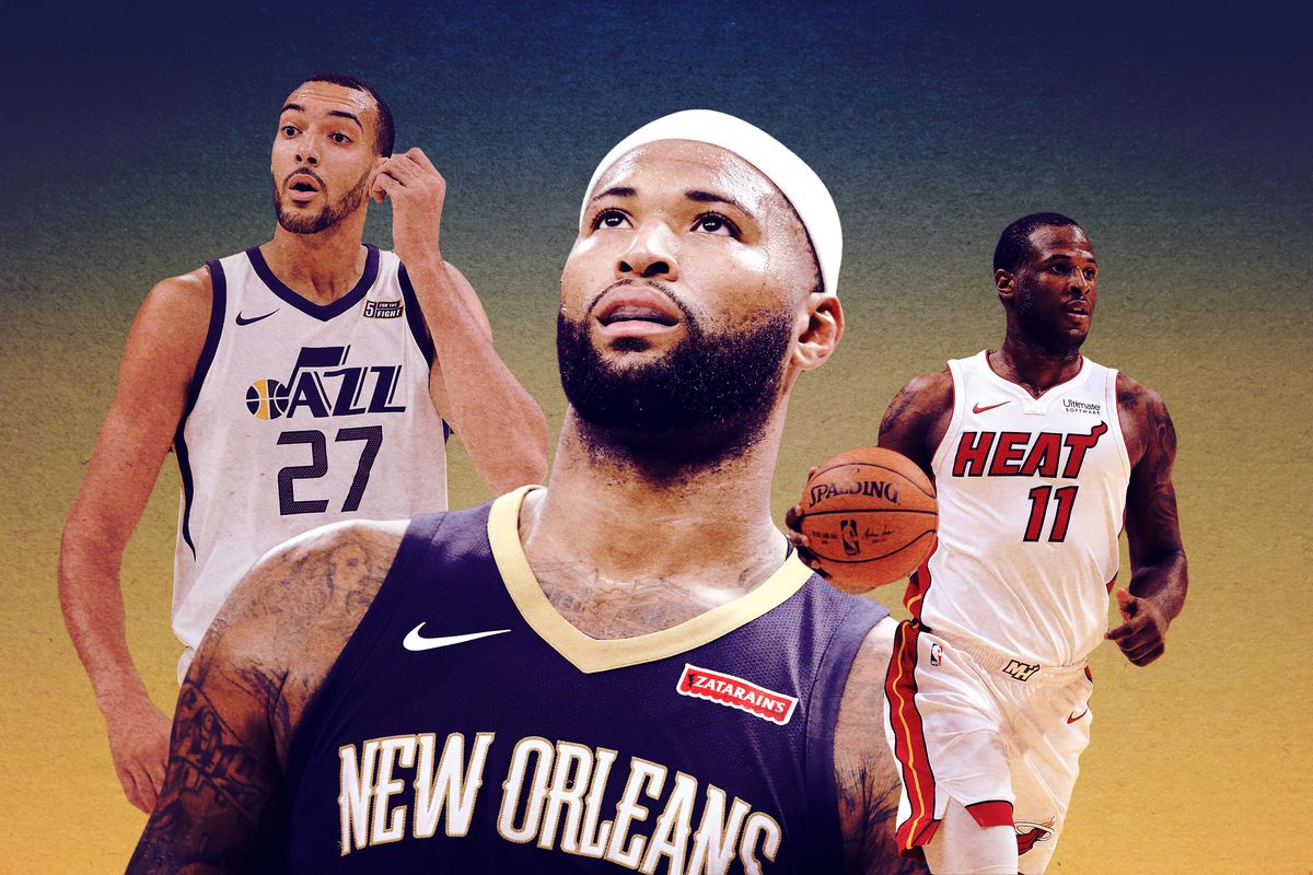 Rudy Gobert, DeMarcus Cousins, and Dion Waiters