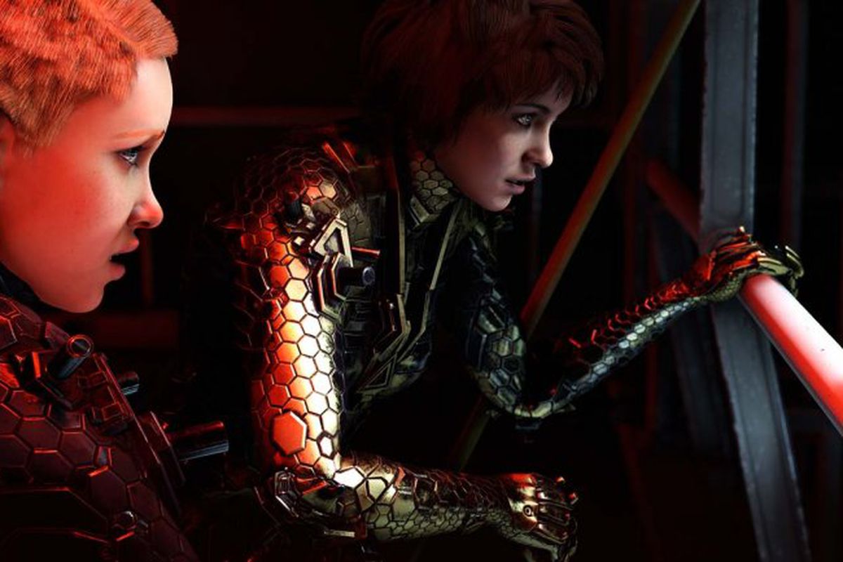 Soph (left) and Jess get ready to surprise an enemy in Wolfenstein: Youngblood