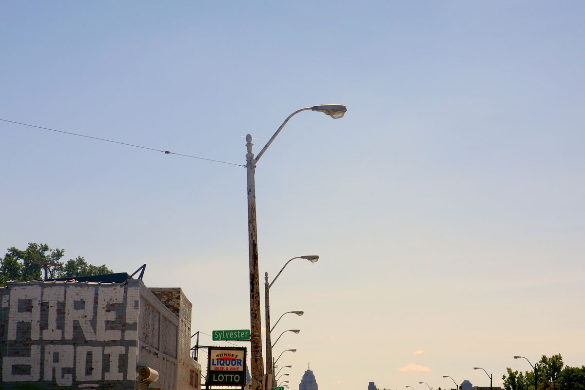Streetlamp in Detroit