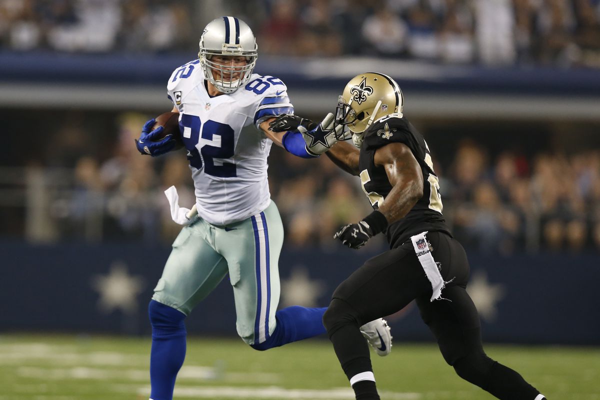 Cowboys tight end Jason Witten (82) will give the Saints defense more fits in week 4.
