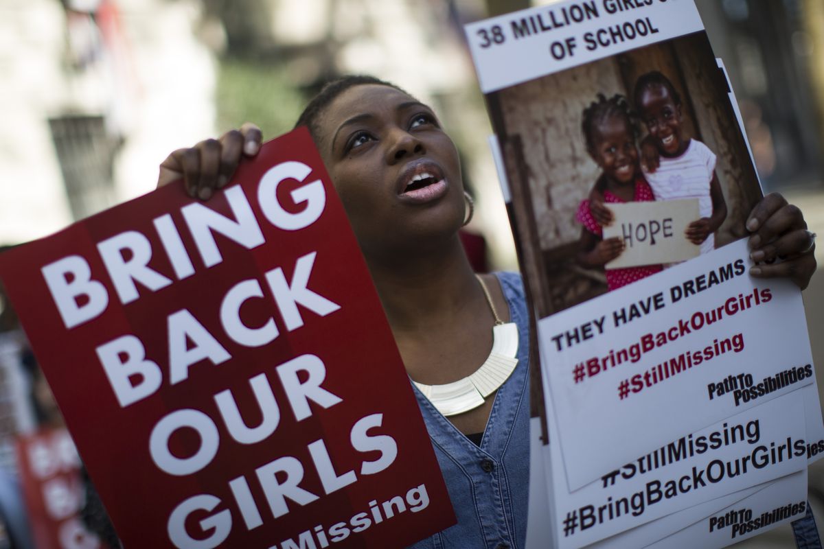 First Anniversary Of Terrorist Group Boko Haram Abducting 200 Nigerian Girls
