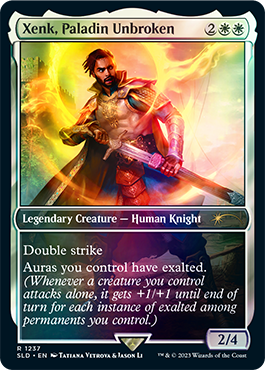 Xenk, Paladin Unbroken in Magic: The Gathering’s Honor Among Thieves Secret Lair
