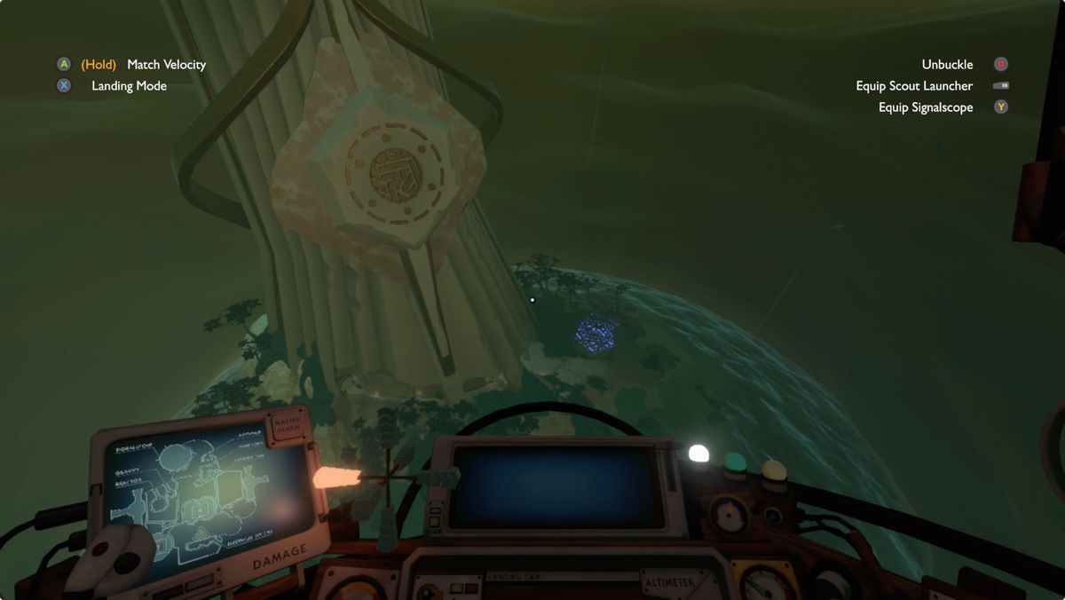 Outer Wilds Giant’s Deep Tower of Quantum Trials entrance