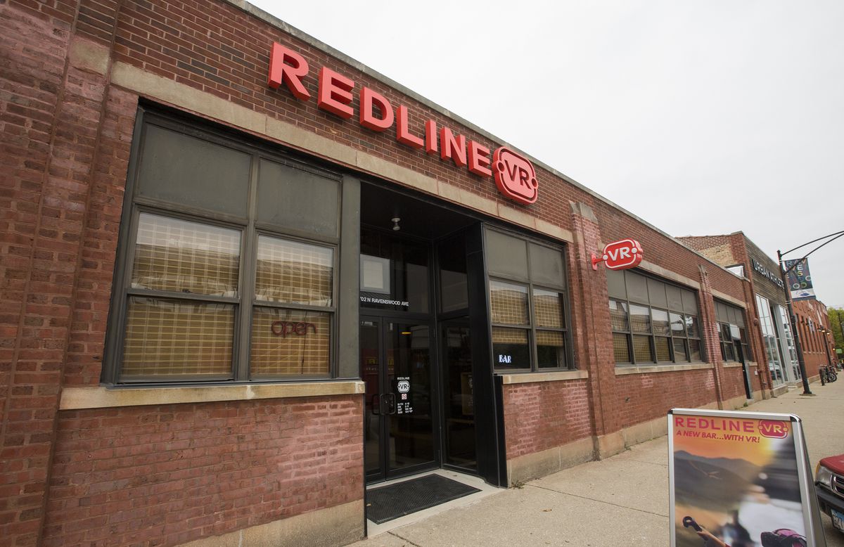 The brick exterior of Redline VR.
