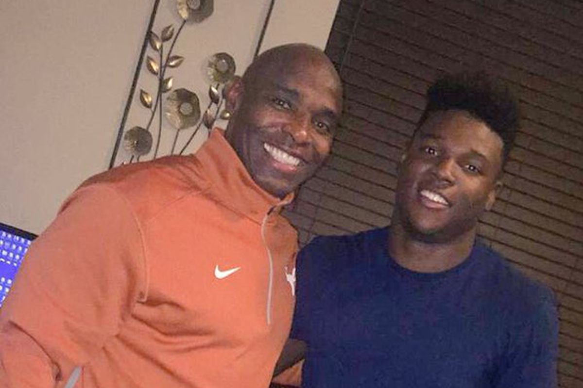 Charlie Strong and Chris Brown